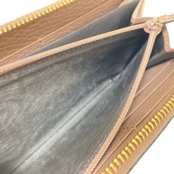 GUCCI GG Marmont Beige Dark Brown Pink Beige PVC Leather - 537-053125 - Picture 5 of 7